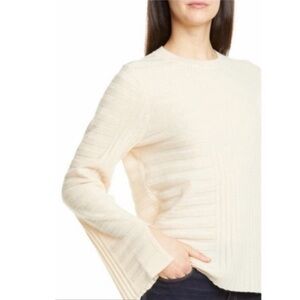NWT Equipment Emmaline Women's Soft Cream Wool Cashmere Sweater Large